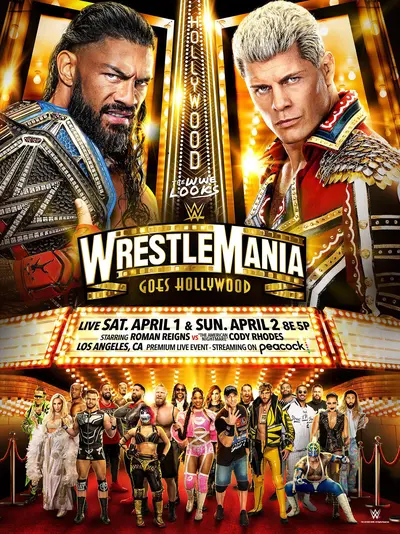 WWE Реслманія 39 (2023) - постер фільму