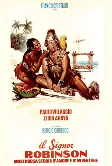 Синьйор Робінзон - неймовірна любовно-пригодницька історія (1976) - постер фільму