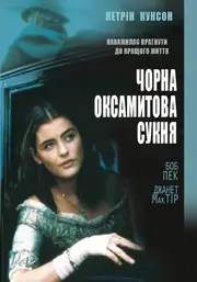Чорна оксамитова сукня